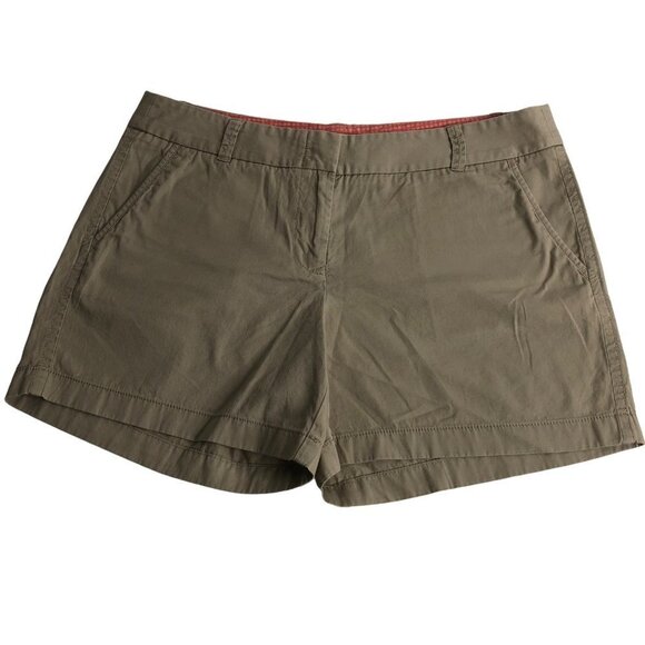 J. CREW CHINO BROKEN IN SHORT 100% COTTON SZ‎ 10 - Picture 1 of 5